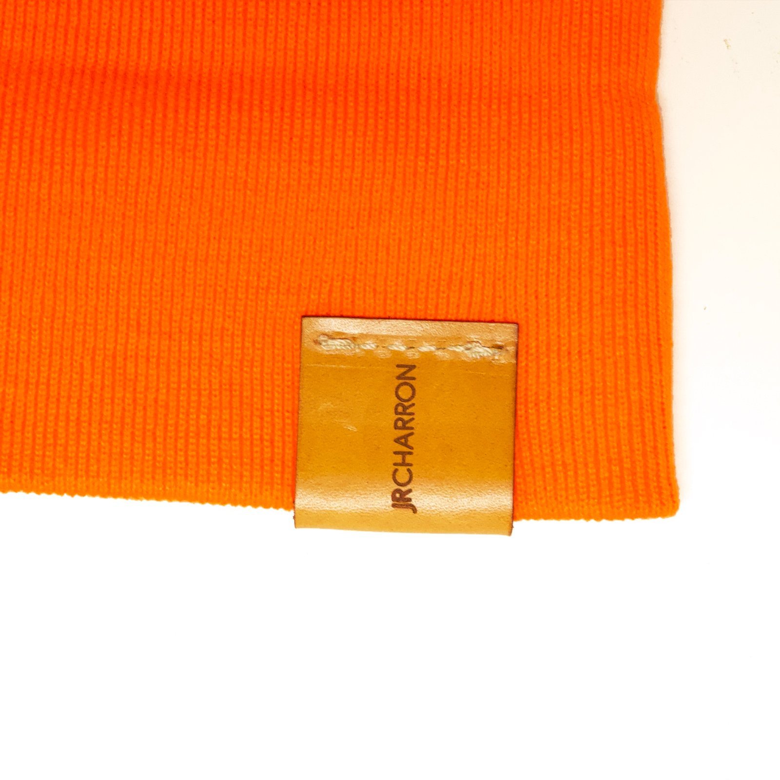 Leather Flip-Tag Toque - Blaze Orange - Image 3