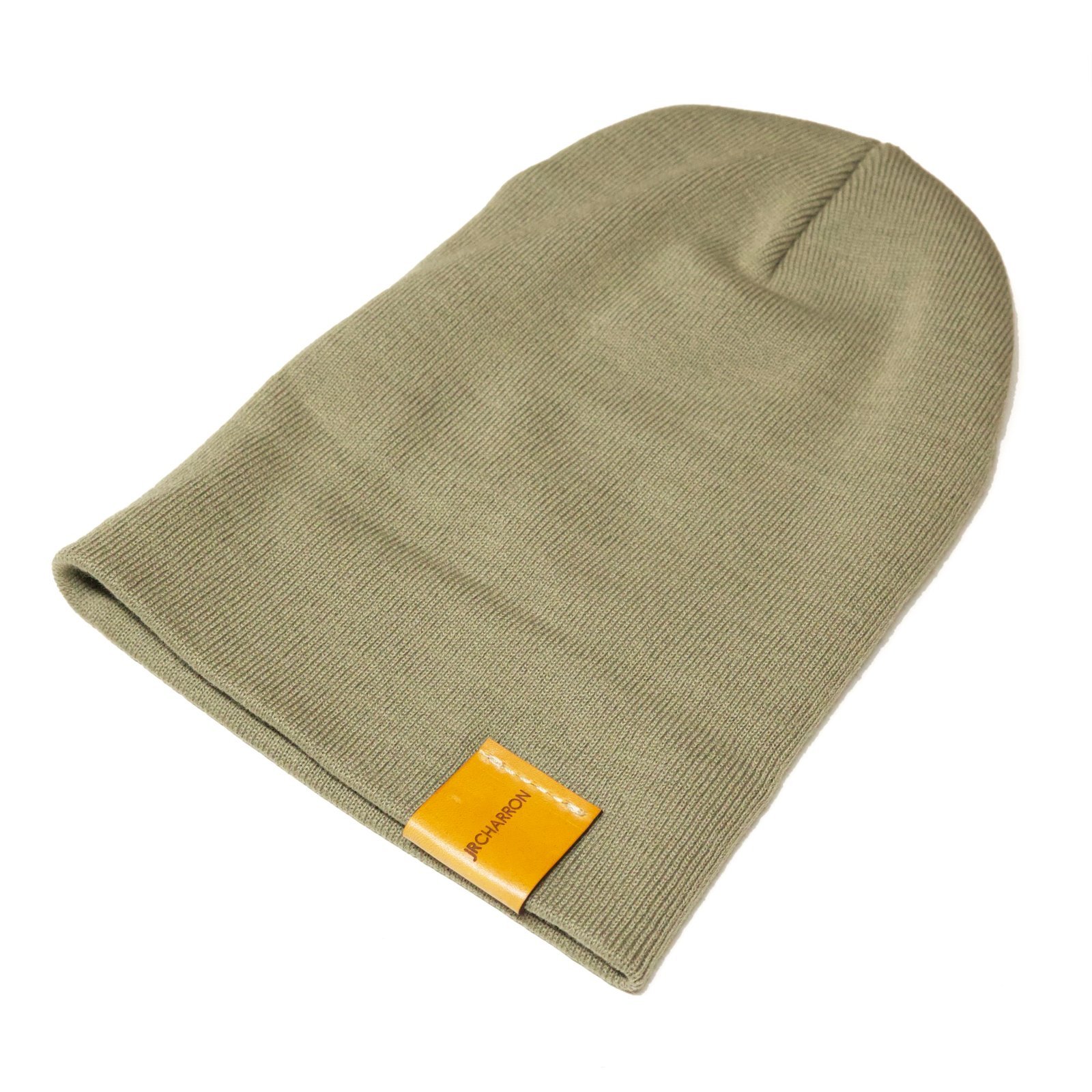 Leather Flip-Tag Toque - Sand - Image 2